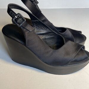 Stephane Kelian Paris Satin Platform Shoes-Made in Spain